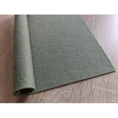 Feutrine pure laine vert eucalyptus coupon 20 X 30