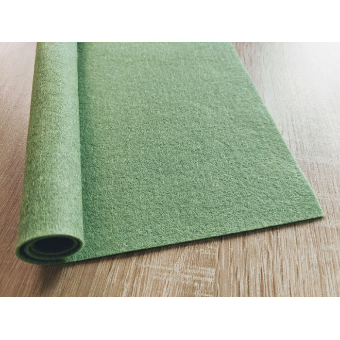 Jade groene pure wol vilt coupon 20 X 30