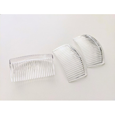 3 transparent combs 7 cm to cover