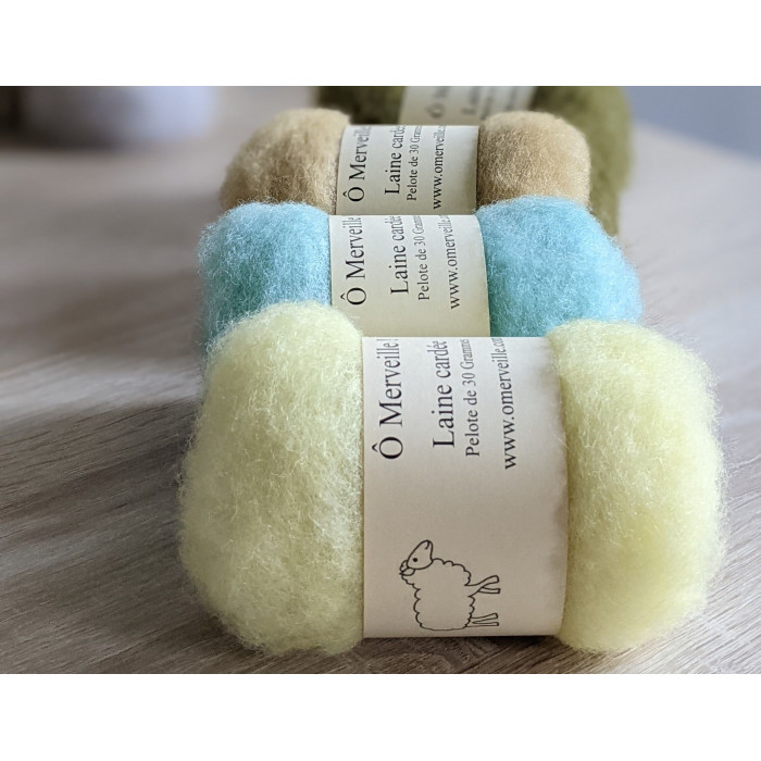 Carded wool mint