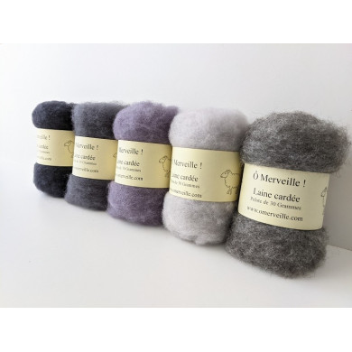 Thunderstorm carded wool