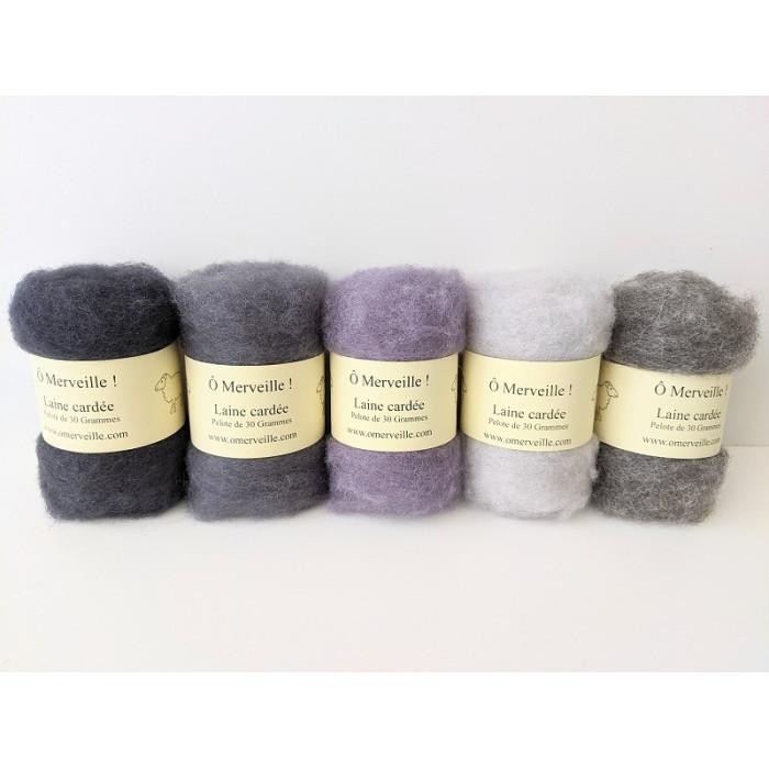 Thunderstorm carded wool