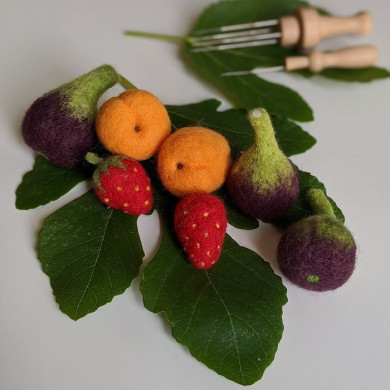 Laine cardée - Mélange fruits rouges