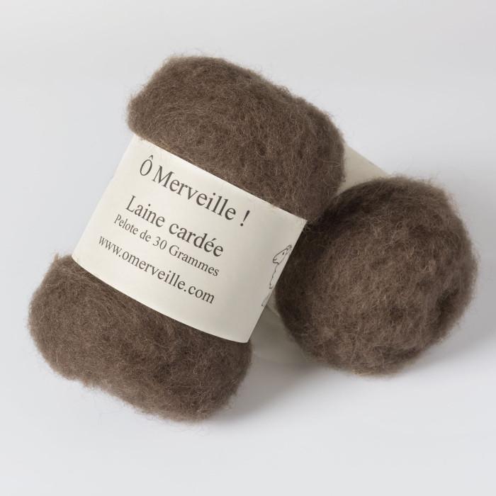 Beaver carded wool