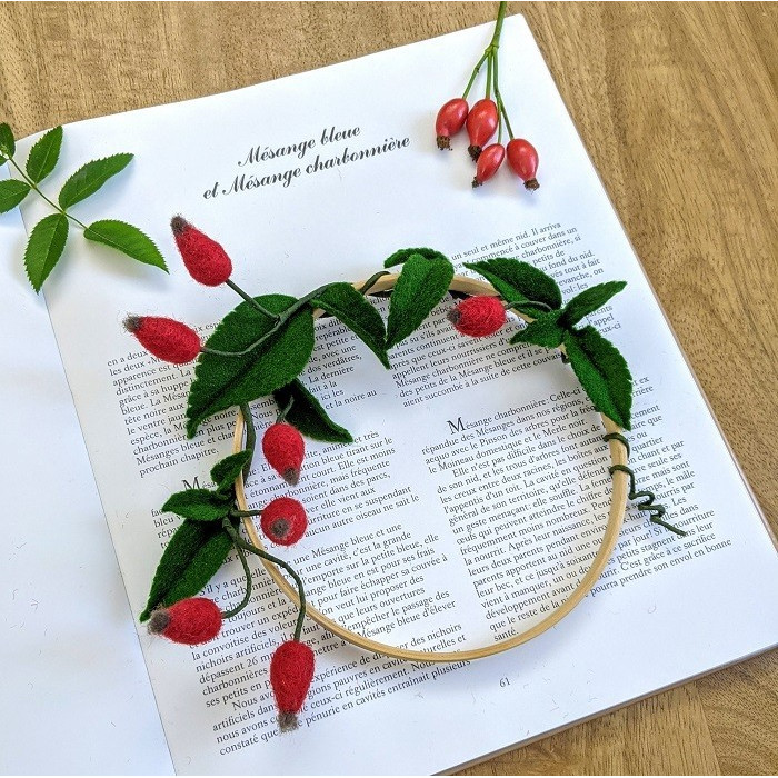 Cercle en bois de hêtre pour couronne ou attrape-rêve 15 cm