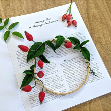Beech wood circle for wreath or dream catcher 15 cm