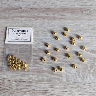 20 kleine gouden belletjes