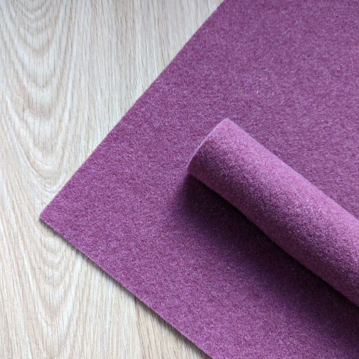 Orchid purple wool felt coupon 30 x 30 cm