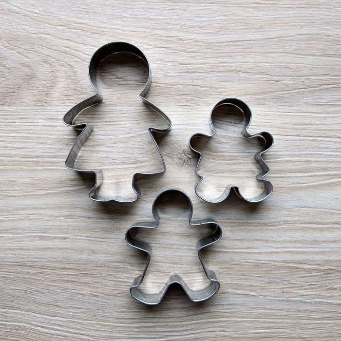 Metal doll cookie cutter
