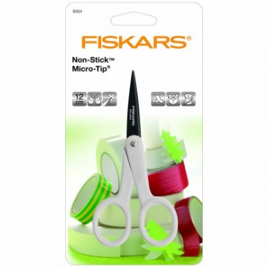Fiskars non-stick scissors micro-tip 12cm