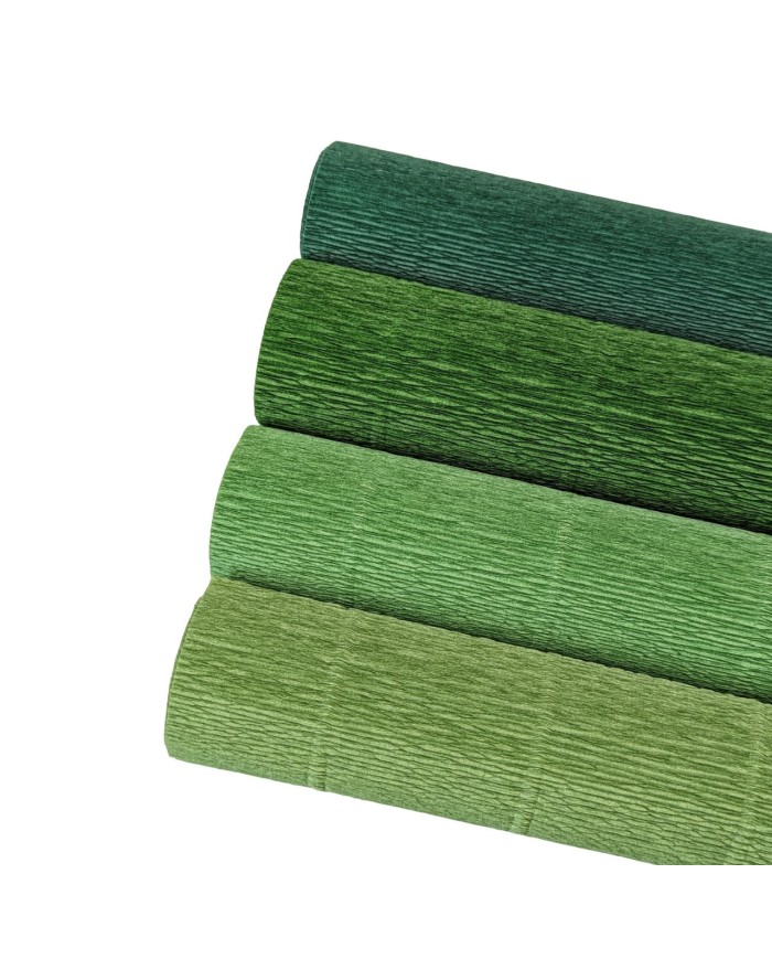Crepe paper - Khaki green 962 - 25 cm x 1.25 m - 140 g