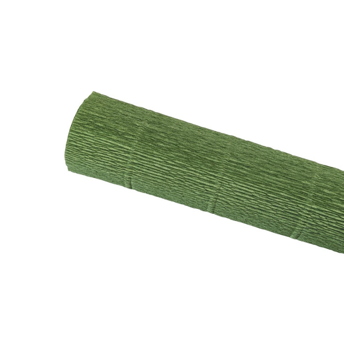 Crepe paper - Khaki green 962 - 25 cm x 1.25 m - 140 g