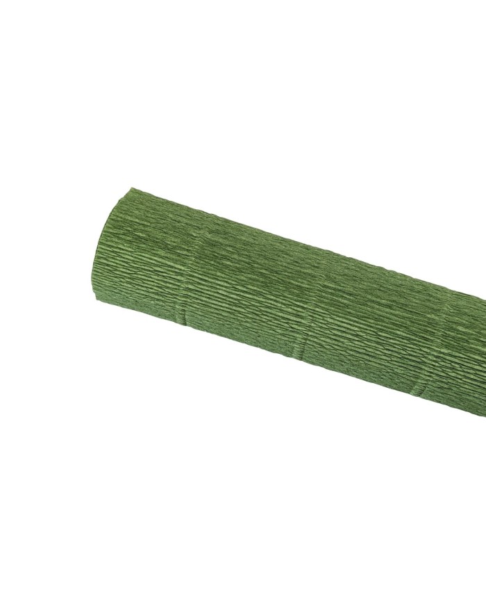 Crepe paper - Khaki green 962 - 25 cm x 1.25 m - 140 g
