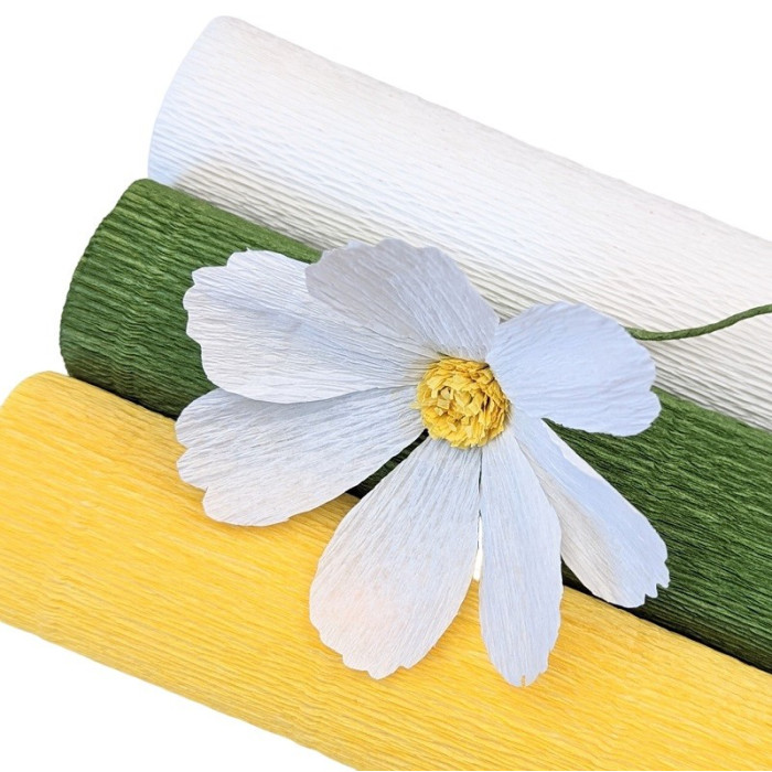 Crepe paper - Yellow 978 - 25 cm x 1.25 m - 140 g