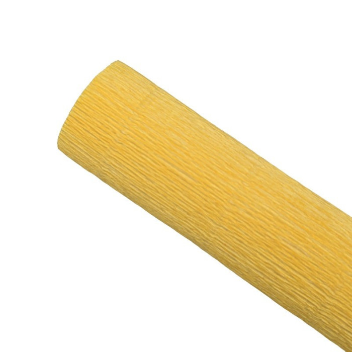 Papier crépon - Jaune 978 - 25 cm x 1,25 m - 140 g