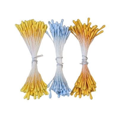 100 pistils color sky yellow 005 for paper flowers