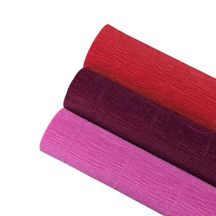 Crepe paper - Bordeaux 984 - 25 cm x 1.25 m - 140 g