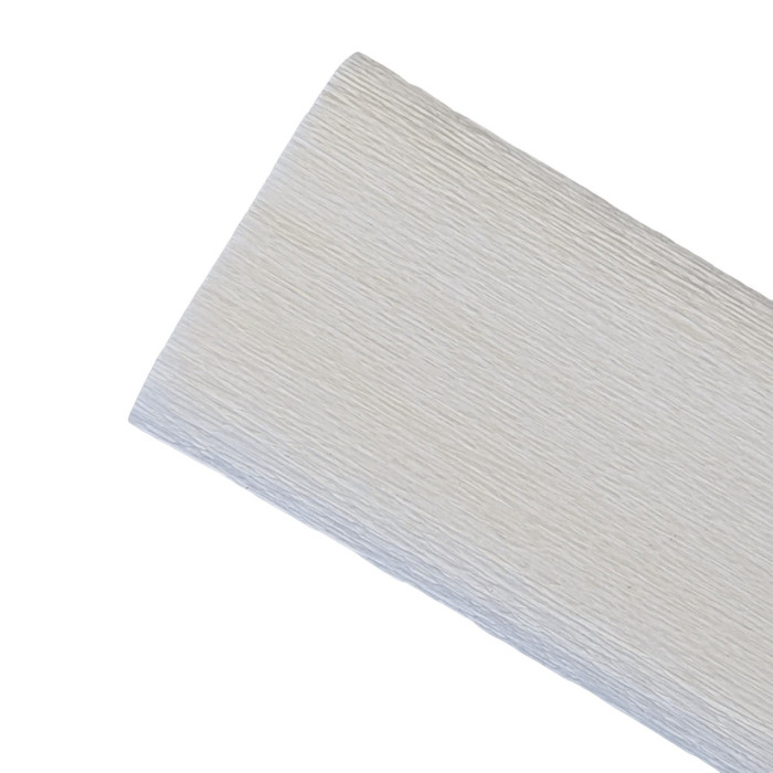 Papier crépon 90g - Blanc 350 - 25 cm x 1,50 m