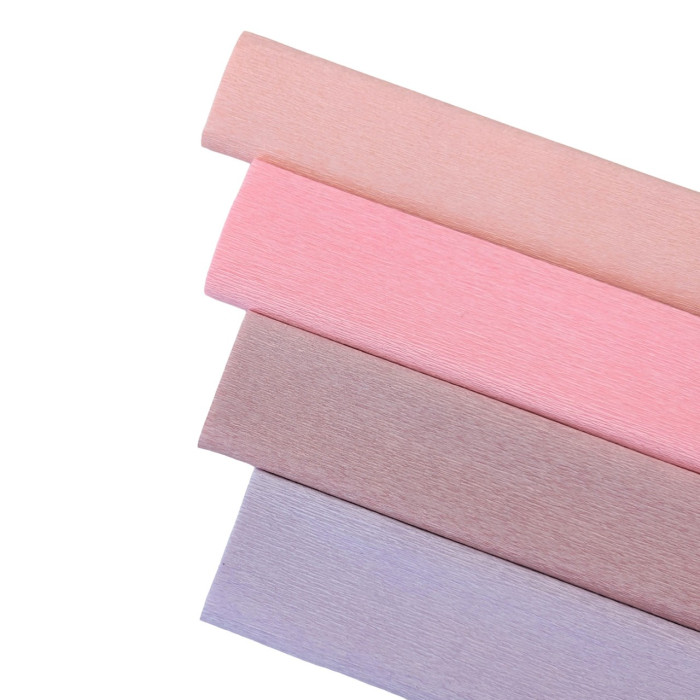 90g crepe paper - Powder pink 358 - 25 cm x 1.50 m