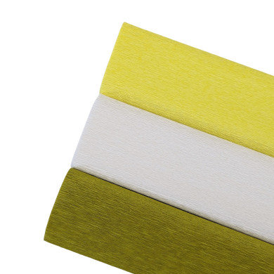 90g crêpepapier - citroengeel 371 - 25 cm x 1,50 m