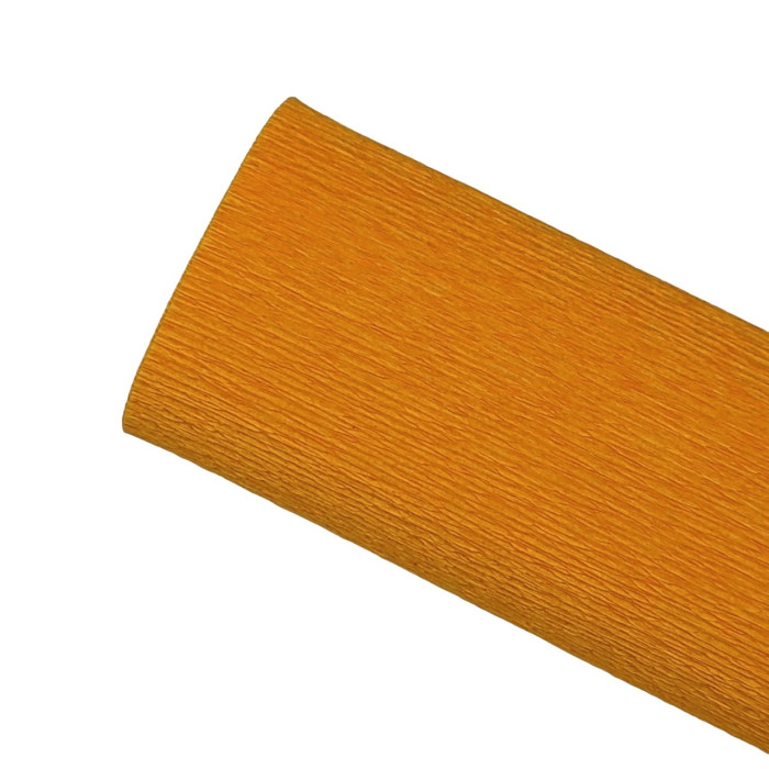 Papier crépon 90g - Orange 370  - 25 cm x 1,50 m