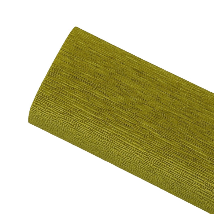 Papier crépon 90g - Vert jaune 351 - 25 cm x 1,50 m