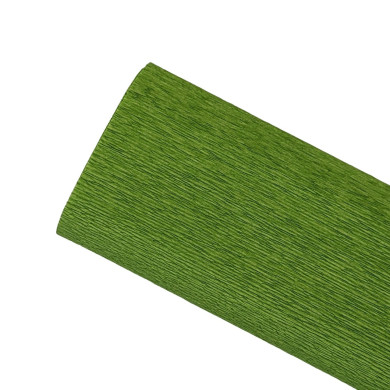 Crepe paper 90g - Meadow green 377 - 25 cm x 1.50 m