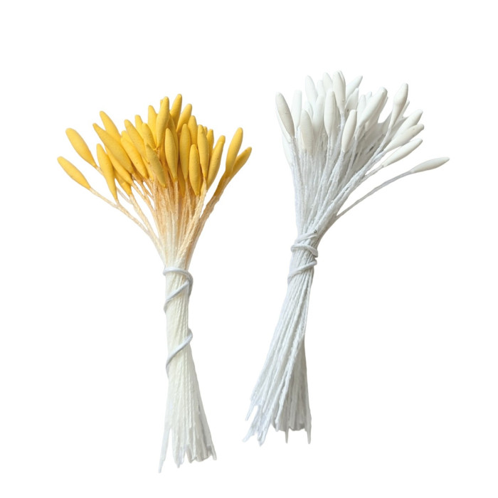 100 long pistils white color 000 for paper flowers