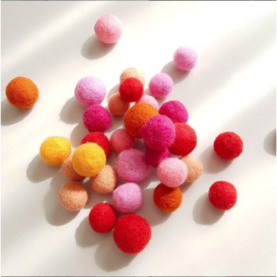 Laine cardée - Mélange fruits rouges