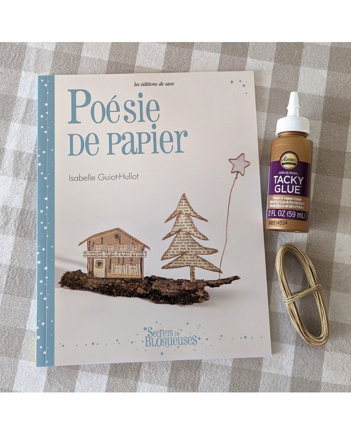 Paper poetry - Isabelle Guiot Hullot + glue + reinforced kraft thread