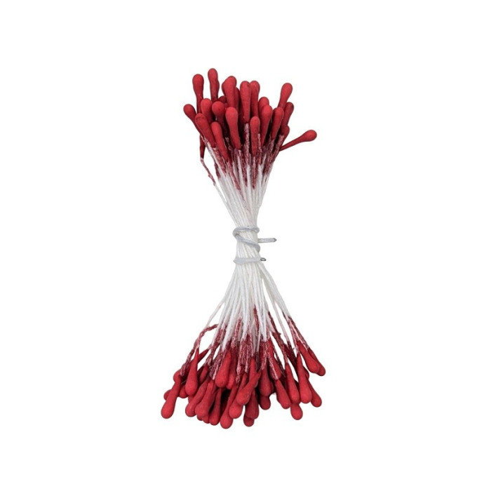 100 pistils red color 012 for paper flowers