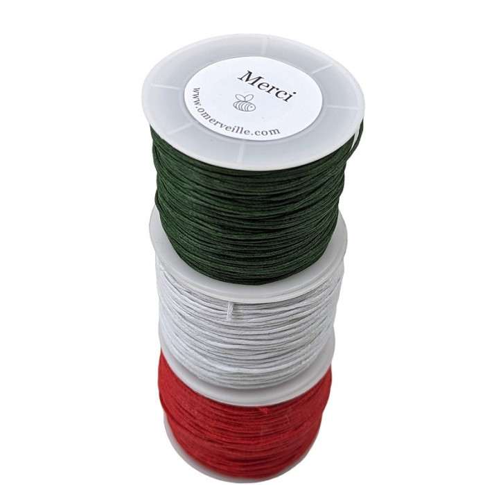 Spool of red cotton thread 006 70m 1mm
