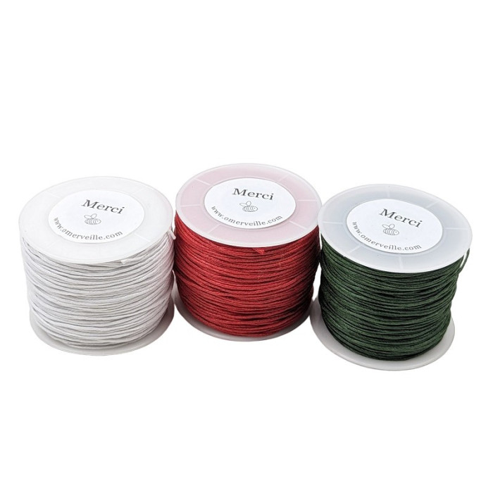 Spool of red cotton thread 006 70m 1mm