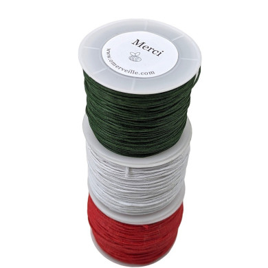 Spool of white cotton thread 000 70m 1mm