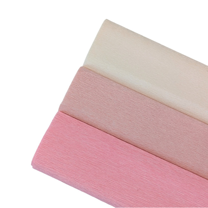 90g crepe paper - Pink 385 - 25 cm x 1.50 m