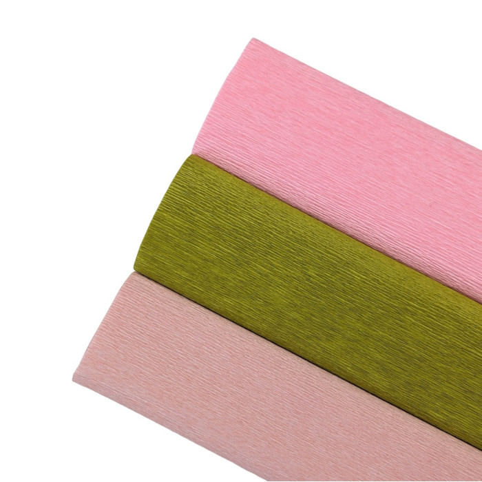 90g crepe paper - Pink 385 - 25 cm x 1.50 m