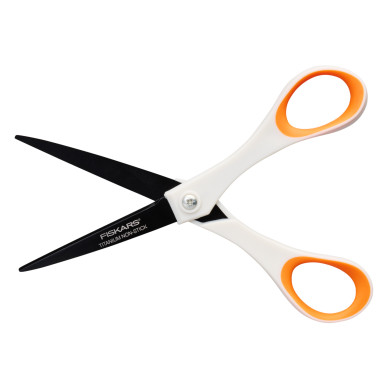 Fiskars Titanium antikleefschaar, tweehandig, 18 cm