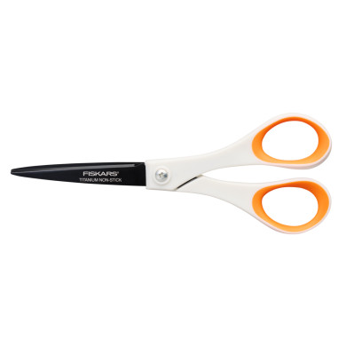 Fiskars Titanium antikleefschaar, tweehandig, 18 cm