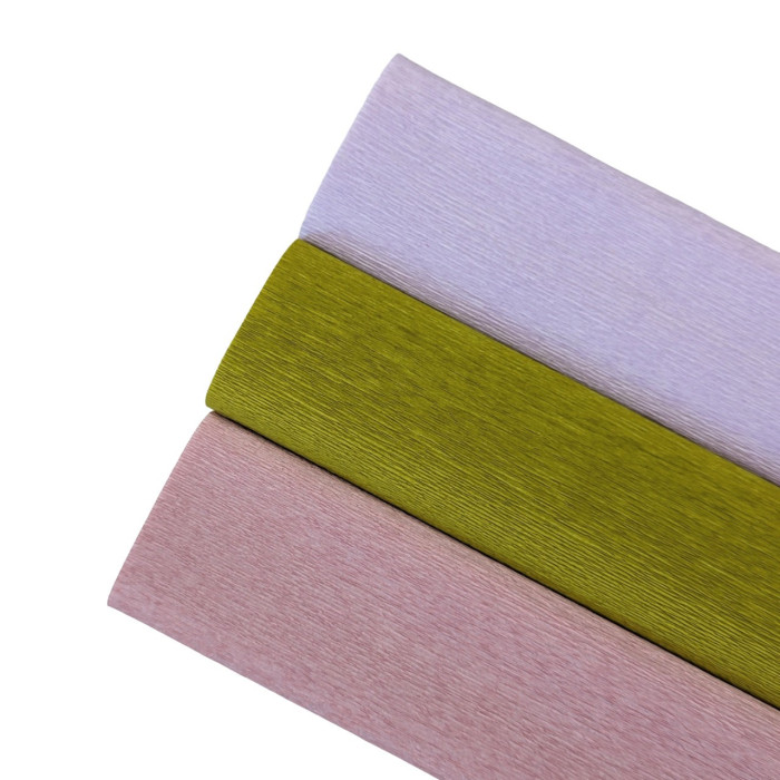 90g crepe paper - Old pink 379 - 25 cm x 1.50 m