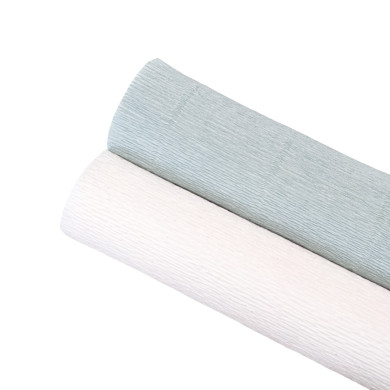 Papier crépon - Bleu céladon 621 - 25 cm x 1,25 m - 140 g