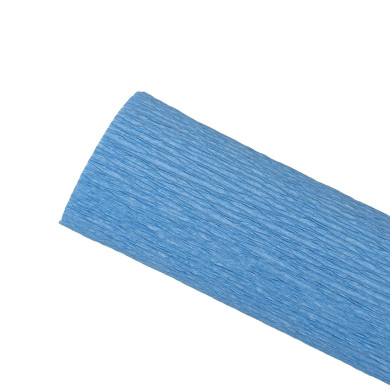 Papier crépon - Bleu myosotis 956 - 25 cm x 1,25 m - 140 g