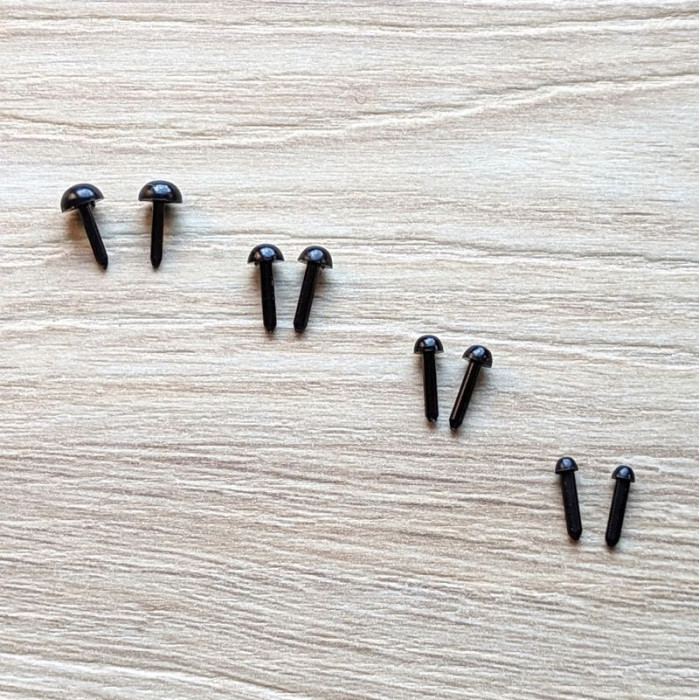 Plastic eyes 3 mm x 30 pieces