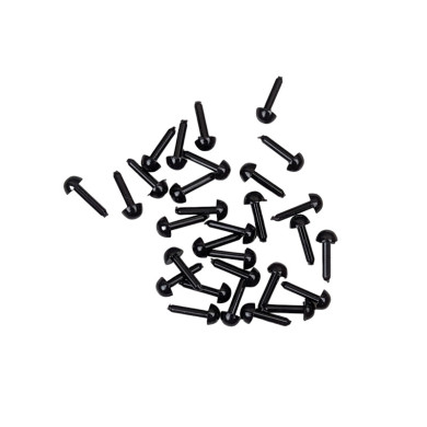 Pack of 4 bags: Plastic eyes 3, 4, 5 and 6 mm x 30 pieces