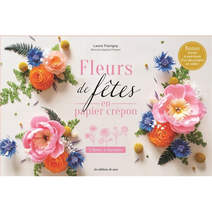 kopie van Crepe Paper Holiday Flowers Box - Laura Flavigny