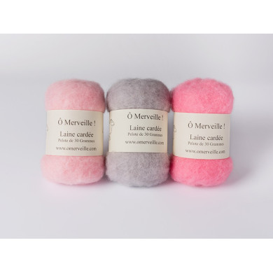 Laine cardée Malabar sachet de 50 g SECOND CHOIX