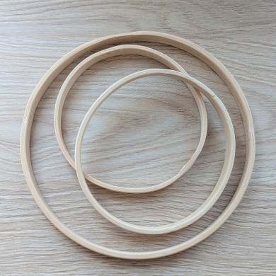 kopie van TWEEDE KEUZE - Decoratieve bamboe cirkel x 4