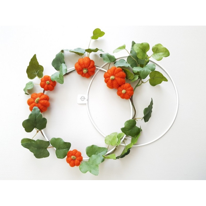 Cercle en métal peint blanc 25 cm de diamètre