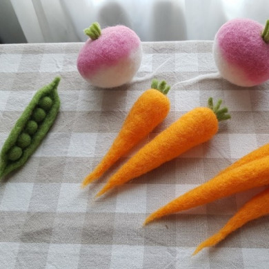 Felted Vegetable Workshop - Monday, July 7 from 2 p.m. to 5 p.m.