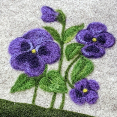 copy of PROMO Coupon of mottled sand wool felt 38 x 154 cm (1)