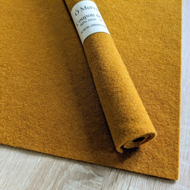 PROMO Coupon de feutre de laine curry 35 x 142 cm (7)